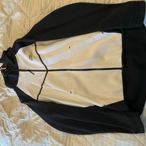 White and Black Nike Zip-Up